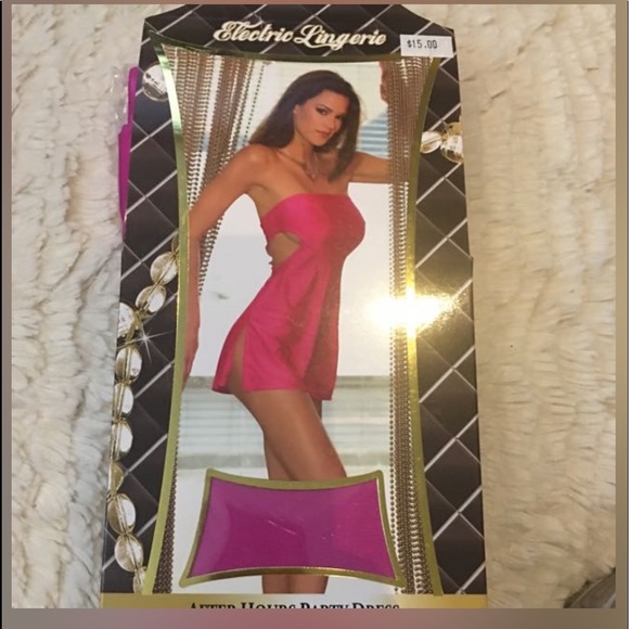 Hot pink club dress